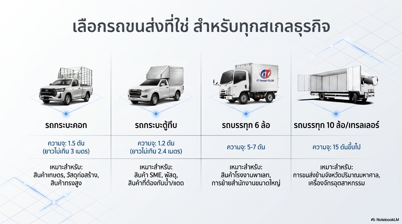 บริการขนย้ายของ GT Transport