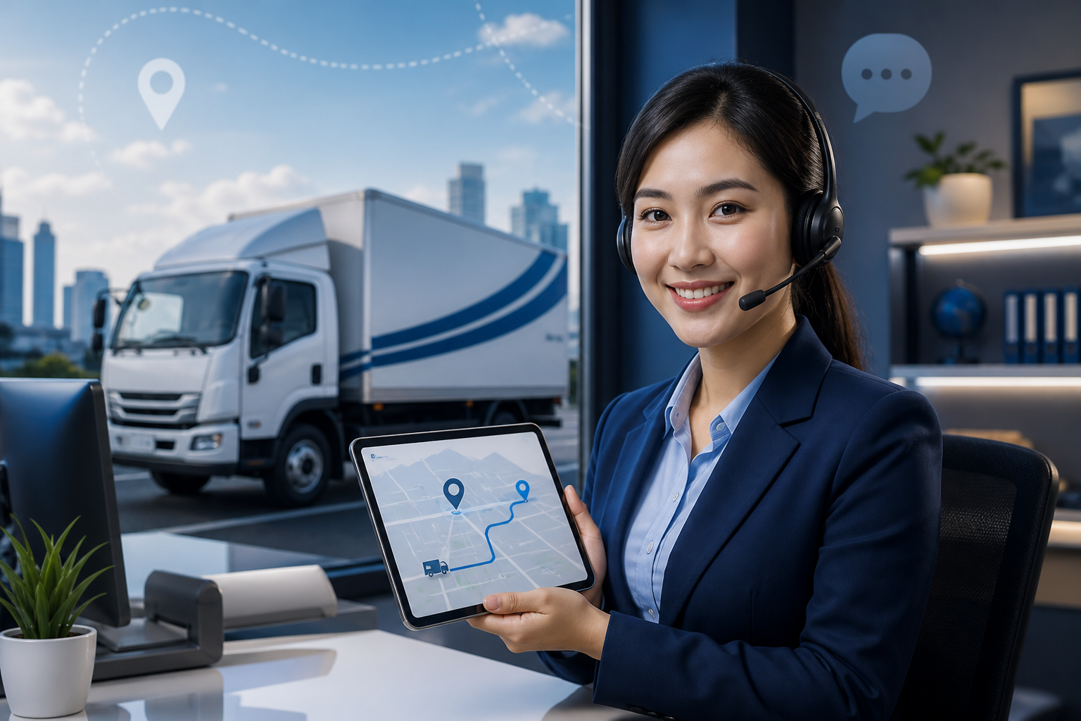 เจ้าหน้าที่ GT Transport พร้อมให้คำปรึกษาเรื่องการขนส่ง